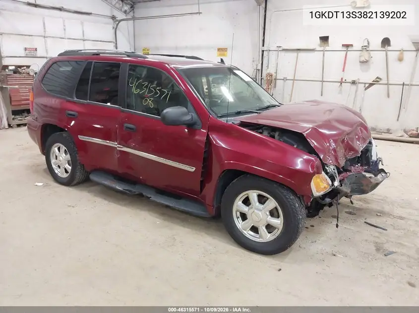 GMC ENVOY 2008, VIN 1GKDT13S382139202