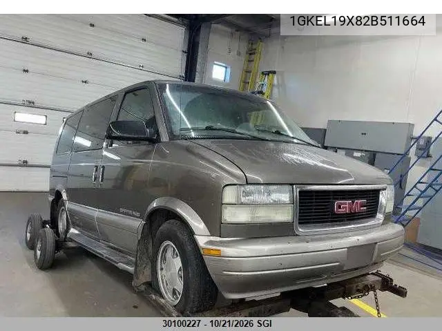 GMC SAFARI 2002, VIN 1GKEL19X82B511664