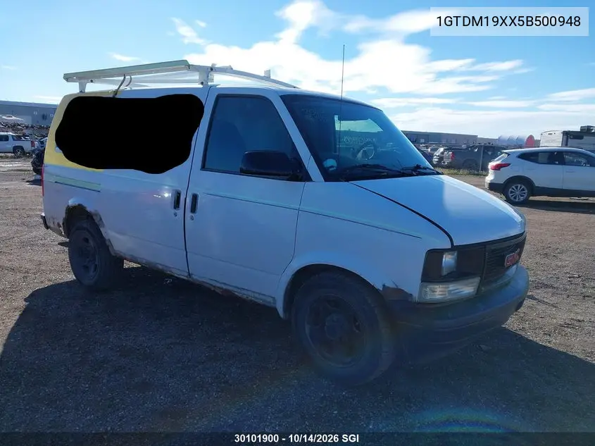 GMC SAFARI 2005, VIN 1GTDM19XX5B500948