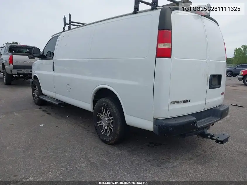 2008 GMC SAVANA VIN 1GTGG25C281111325 — фото 3
