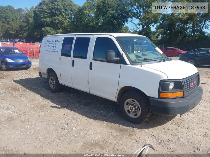 GMC SAVANA 2014, VIN 1GTW7FBAXE1137933