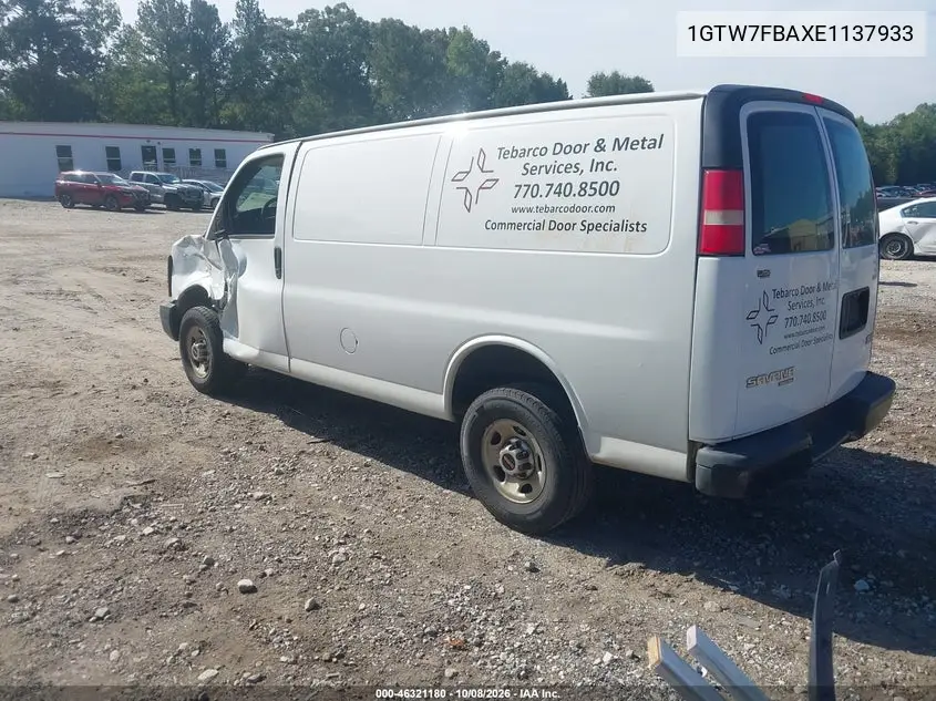 2014 GMC SAVANA VIN 1GTW7FBAXE1137933 — фото 3