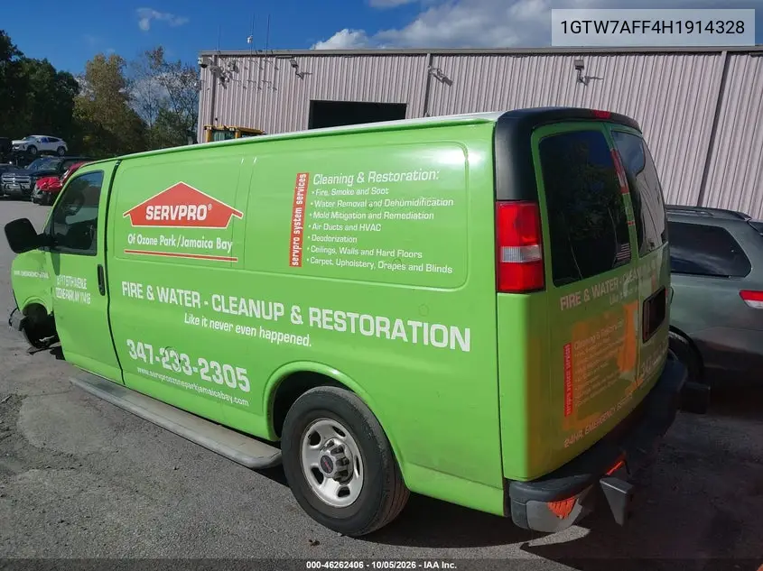 GMC SAVANA 2017, VIN 1GTW7AFF4H1914328