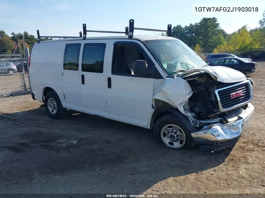 GMC SAVANA 2018, VIN 1GTW7AFG2J1903018