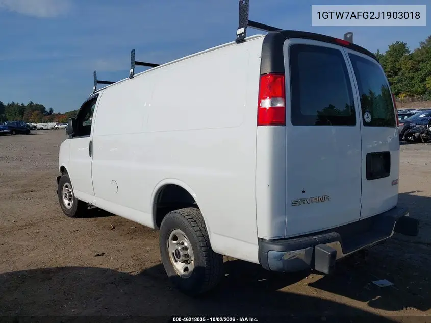 2018 GMC SAVANA VIN 1GTW7AFG2J1903018 — фото 3