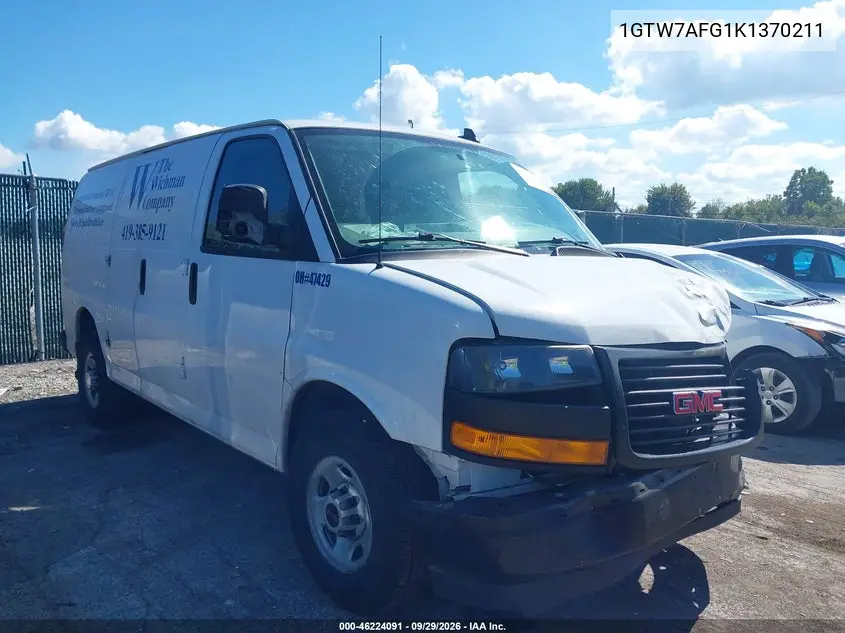GMC SAVANA 2019, VIN 1GTW7AFG1K1370211