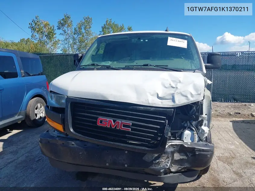 2019 GMC SAVANA VIN 1GTW7AFG1K1370211 — фото 12