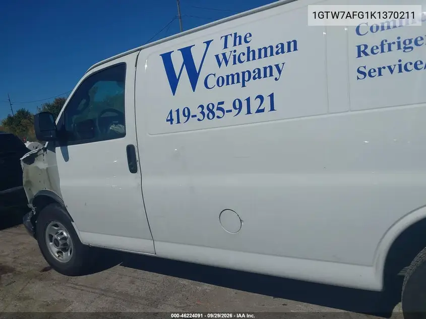 2019 GMC SAVANA VIN 1GTW7AFG1K1370211 — фото 14