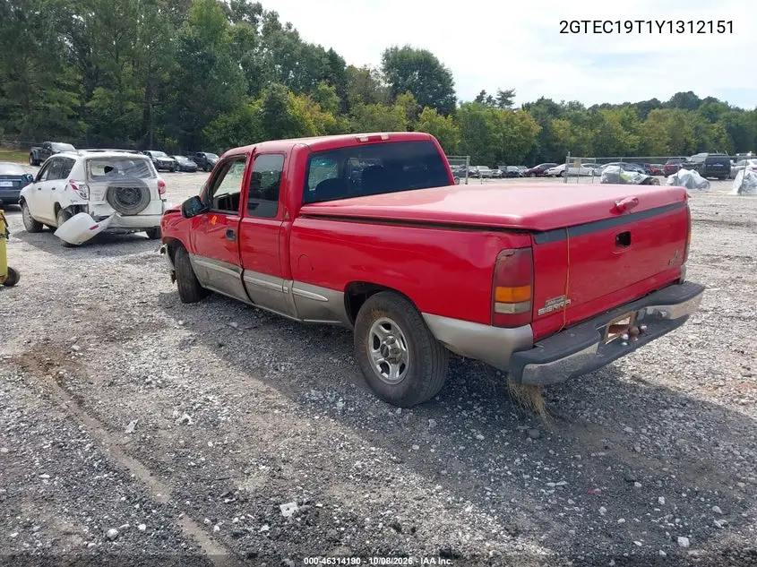 2000 GMC SIERRA VIN 2GTEC19T1Y1312151 — фото 3
