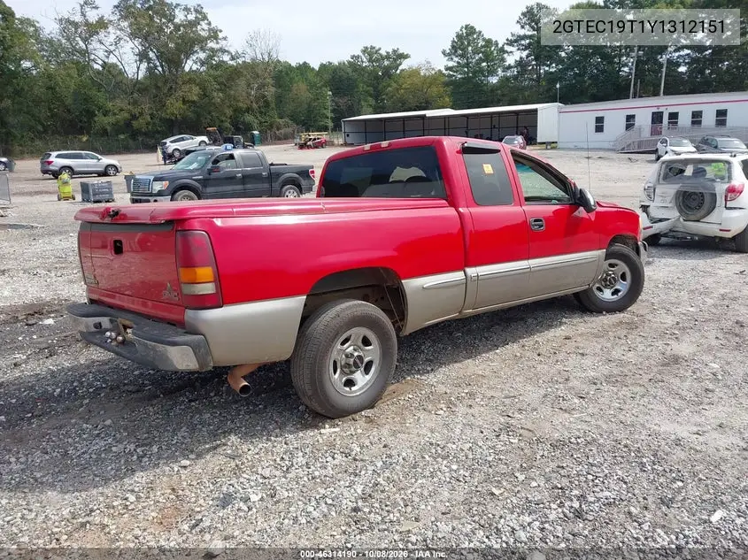 2000 GMC SIERRA VIN 2GTEC19T1Y1312151 — фото 4
