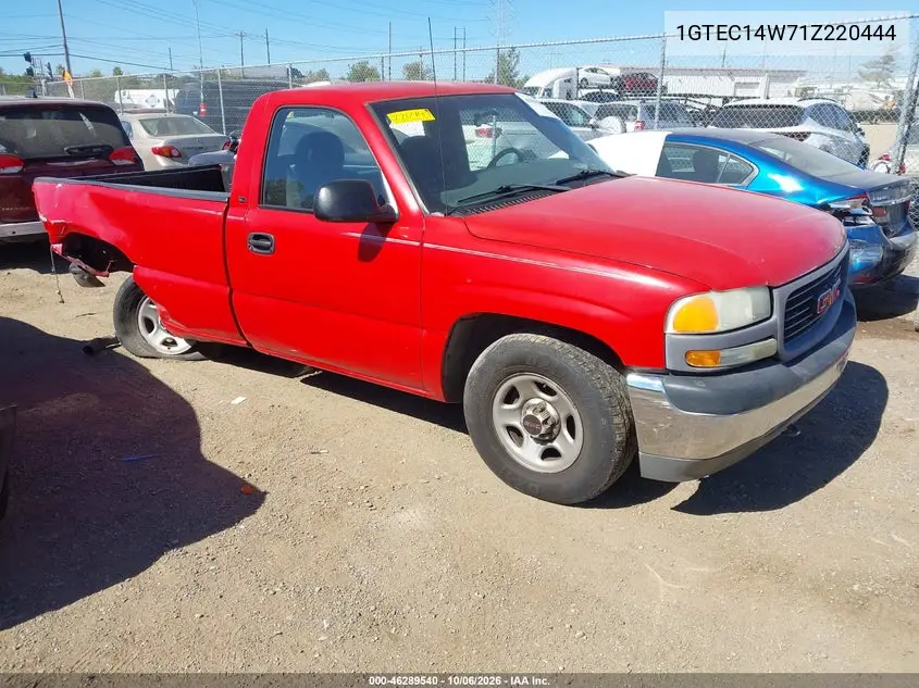 GMC SIERRA 2001, VIN 1GTEC14W71Z220444