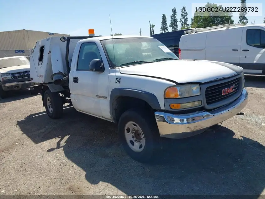 GMC SIERRA 2002, VIN 1GDGC24U22Z289732