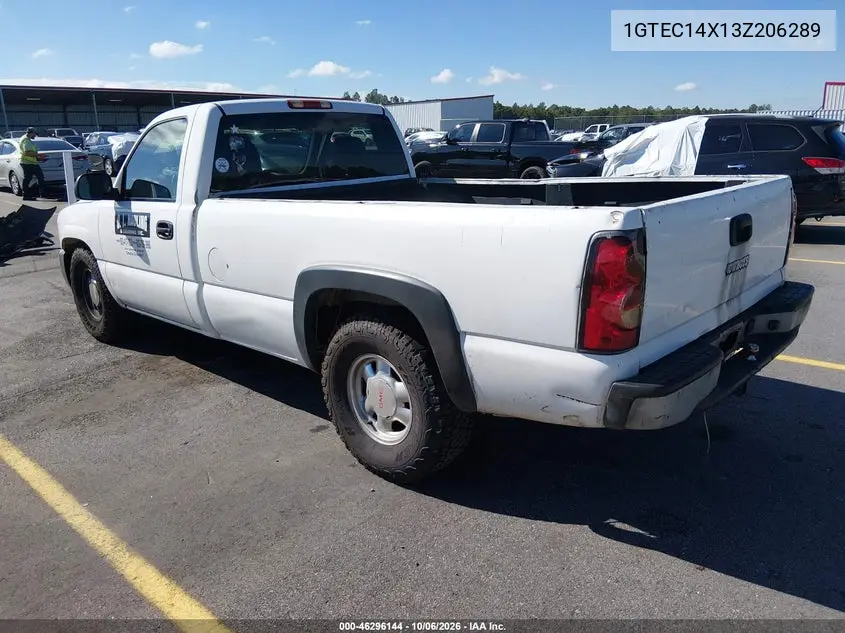2003 GMC SIERRA VIN 1GTEC14X13Z206289 — фото 3