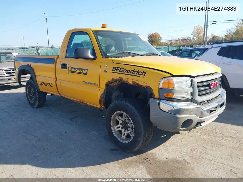 GMC SIERRA 2004, VIN 1GTHK24U84E274383