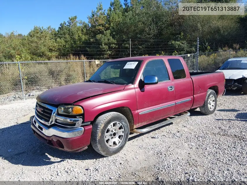 2005 GMC SIERRA VIN 2GTEC19T651313887 — фото 2