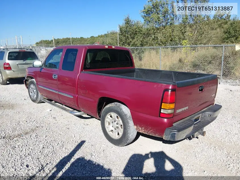 2005 GMC SIERRA VIN 2GTEC19T651313887 — фото 3