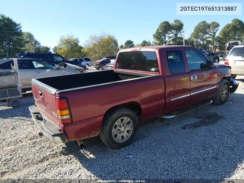 2005 GMC SIERRA VIN 2GTEC19T651313887 — фото 4