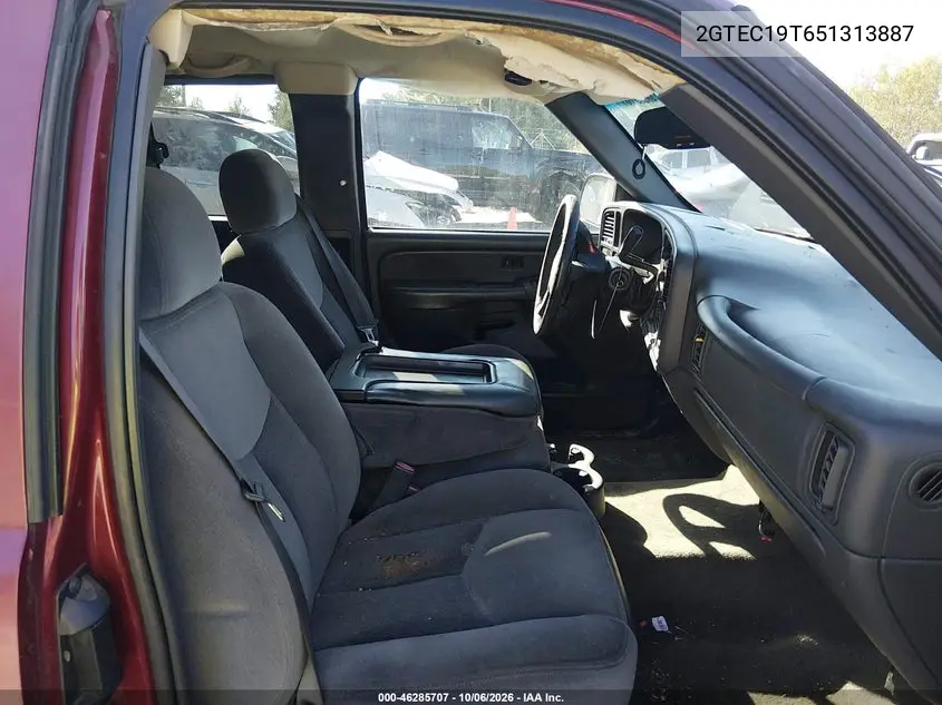 2005 GMC SIERRA VIN 2GTEC19T651313887 — фото 5