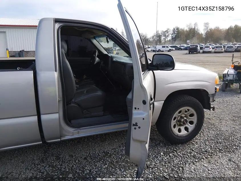 2005 GMC SIERRA VIN 1GTEC14X35Z158796 — фото 5