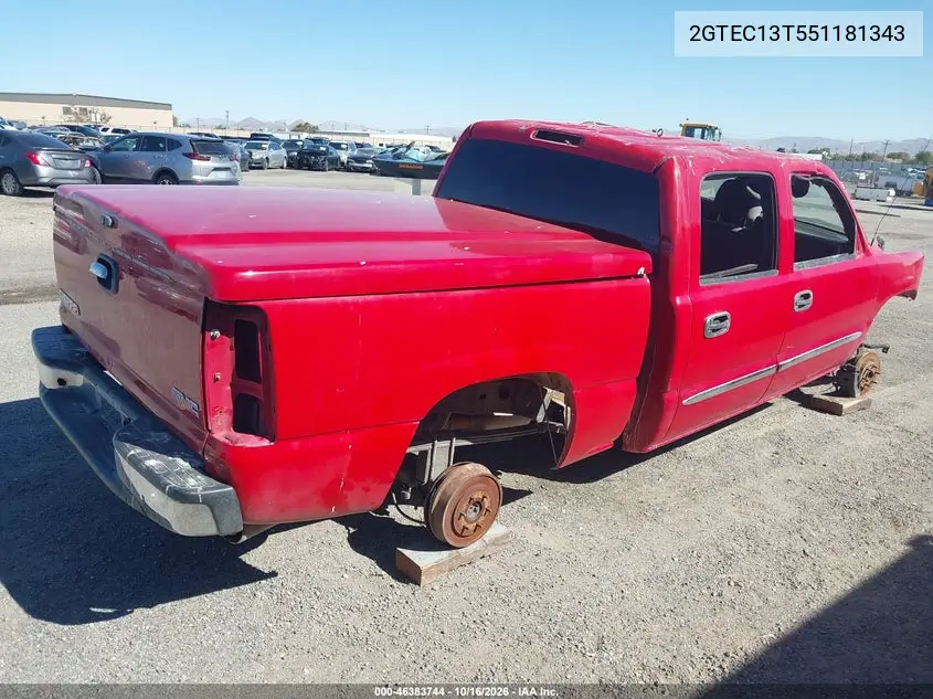2005 GMC SIERRA VIN 2GTEC13T551181343 — фото 4