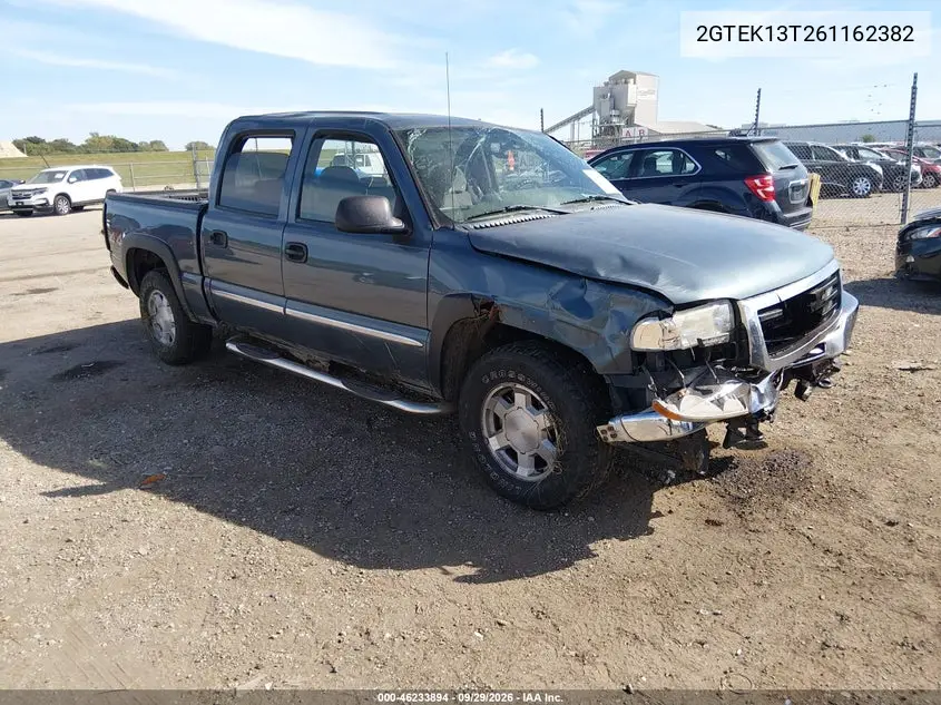 GMC SIERRA 2006, VIN 2GTEK13T261162382