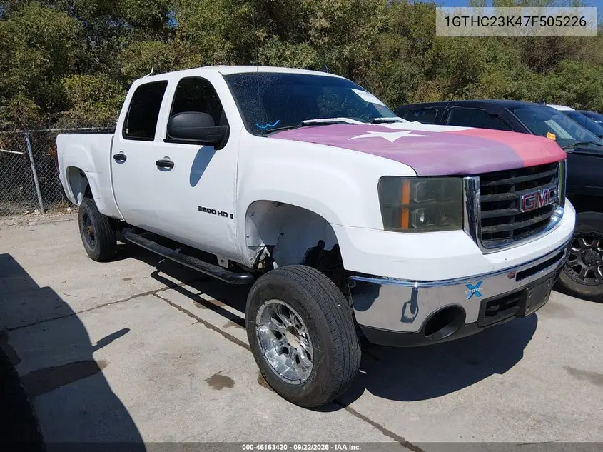 GMC SIERRA 2007, VIN 1GTHC23K47F505226