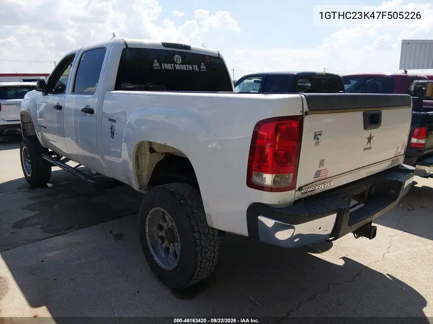 2007 GMC SIERRA VIN 1GTHC23K47F505226 — фото 3