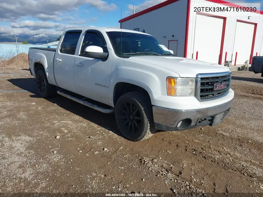 GMC SIERRA 2007, VIN 2GTEK13M471610230