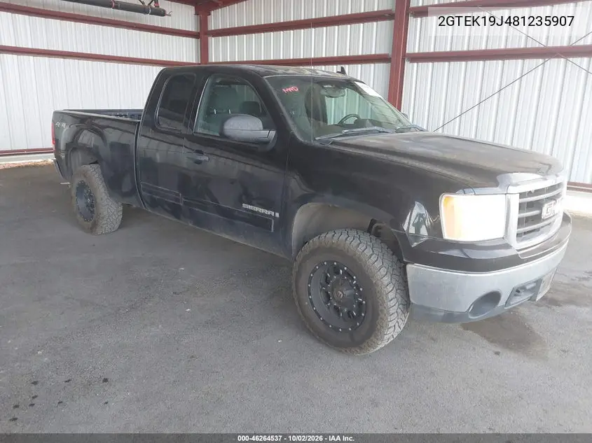 GMC SIERRA 2008, VIN 2GTEK19J481235907