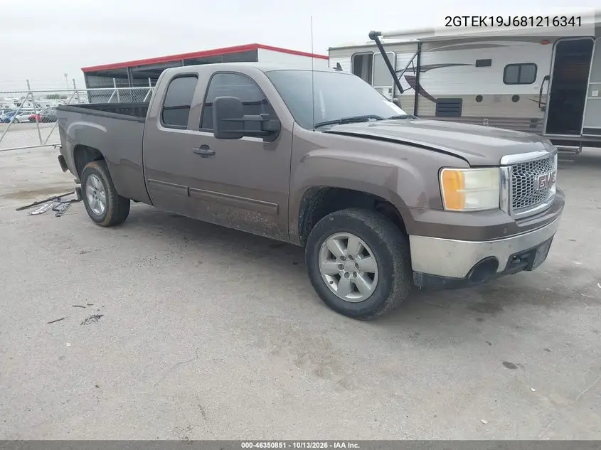 GMC SIERRA 2008, VIN 2GTEK19J681216341