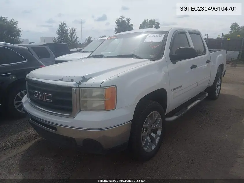 2009 GMC SIERRA VIN 3GTEC23049G104701 — фото 2