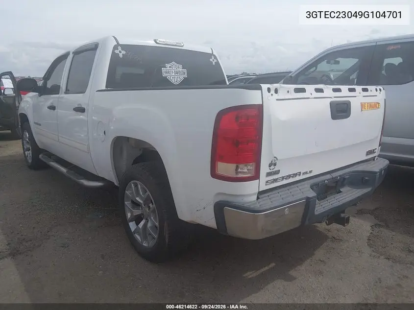 2009 GMC SIERRA VIN 3GTEC23049G104701 — фото 3