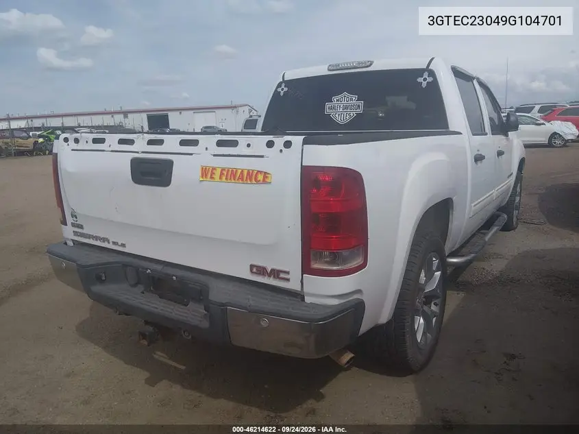 2009 GMC SIERRA VIN 3GTEC23049G104701 — фото 4