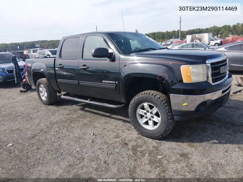 GMC SIERRA 2009, VIN 3GTEK23M29G114469
