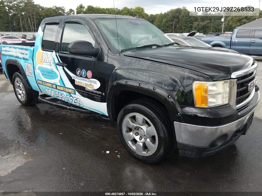 GMC SIERRA 2009, VIN 1GTEK29J29Z268533