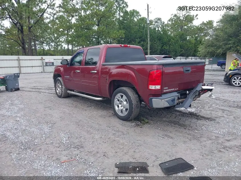 2009 GMC SIERRA VIN 3GTEC23059G207982 — фото 3