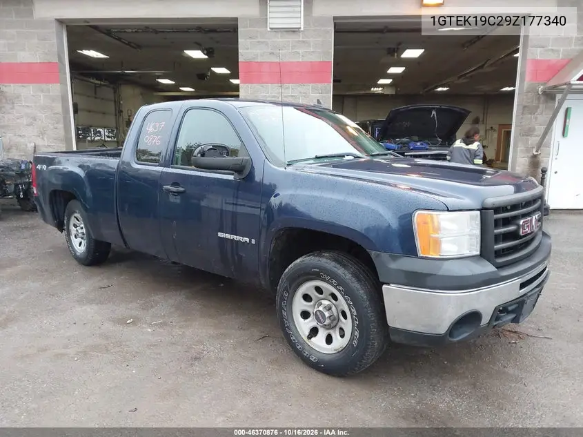 GMC SIERRA 2009, VIN 1GTEK19C29Z177340