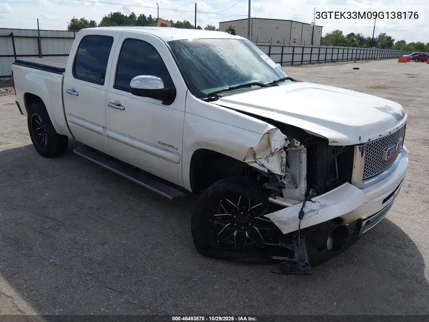 GMC SIERRA 2009, VIN 3GTEK33M09G138176