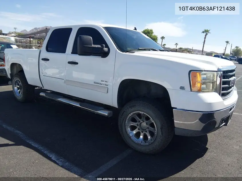GMC SIERRA 2010, VIN 1GT4K0B63AF121438