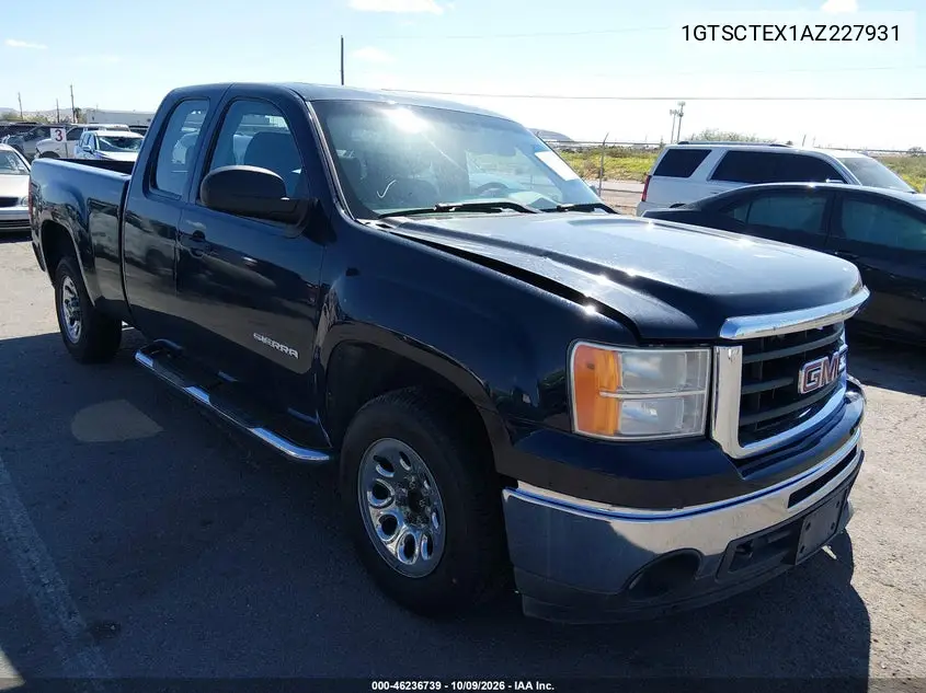 GMC SIERRA 2010, VIN 1GTSCTEX1AZ227931