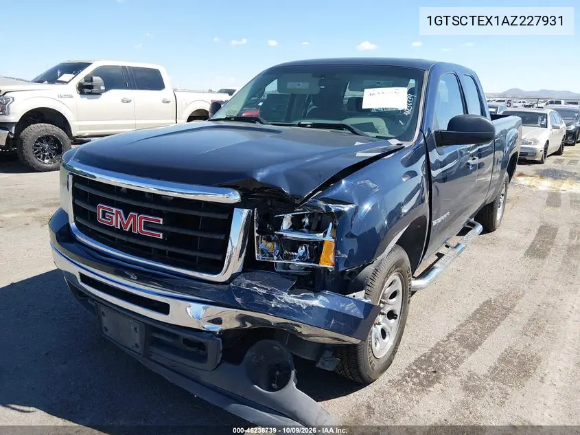 2010 GMC SIERRA VIN 1GTSCTEX1AZ227931 — фото 2