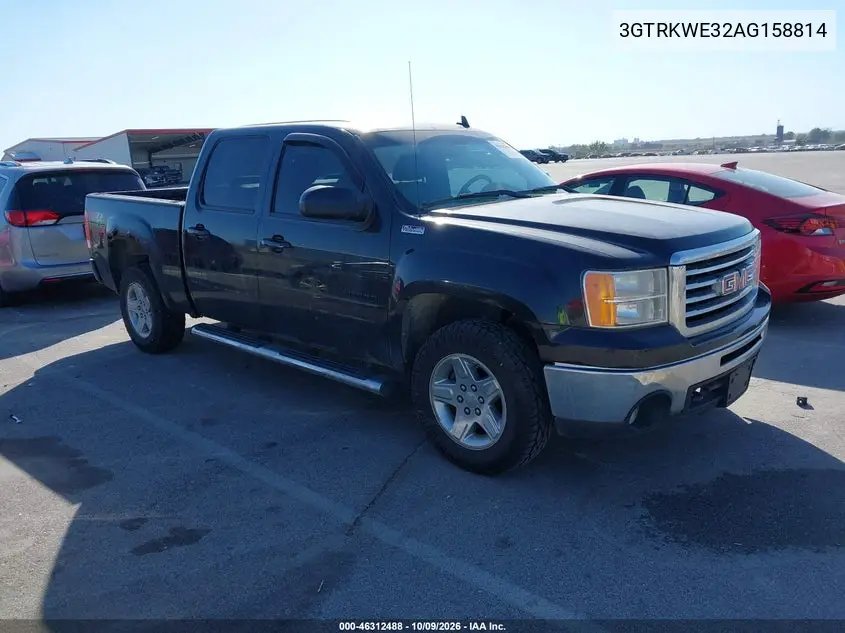 GMC SIERRA 2010, VIN 3GTRKWE32AG158814