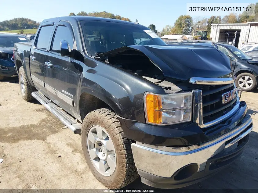 GMC SIERRA 2010, VIN 3GTRKWE24AG151161