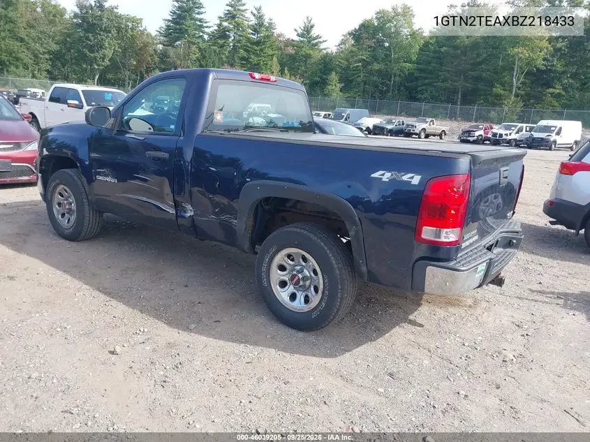 GMC SIERRA 2011, VIN 1GTN2TEAXBZ218433