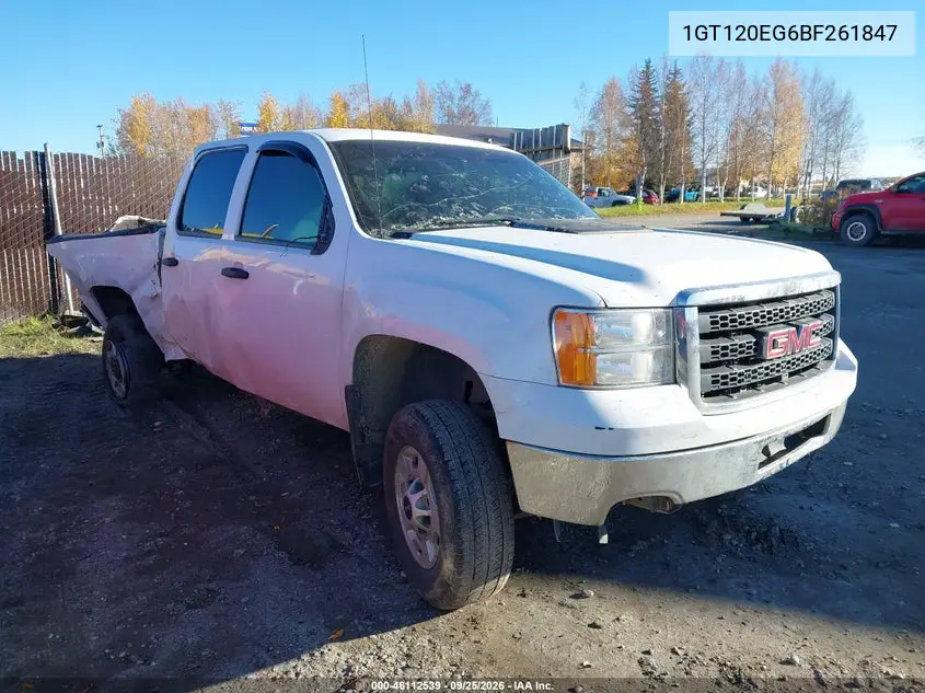 GMC SIERRA 2011, VIN 1GT120EG6BF261847