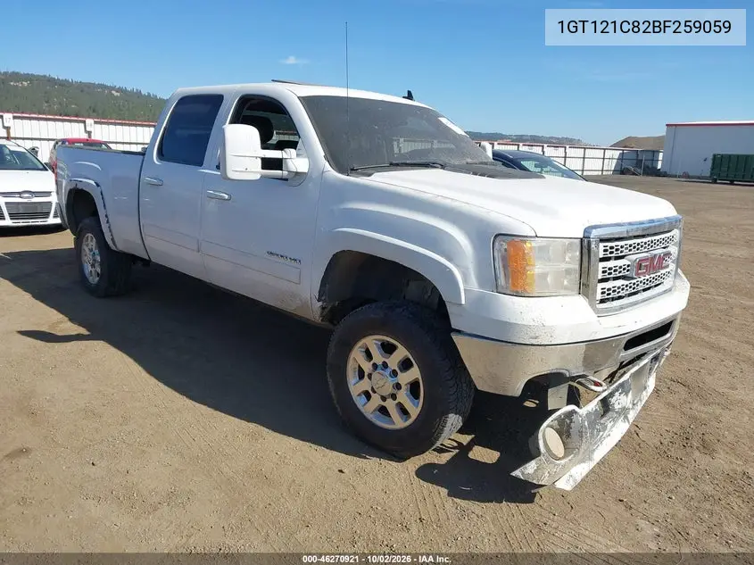 GMC SIERRA 2011, VIN 1GT121C82BF259059