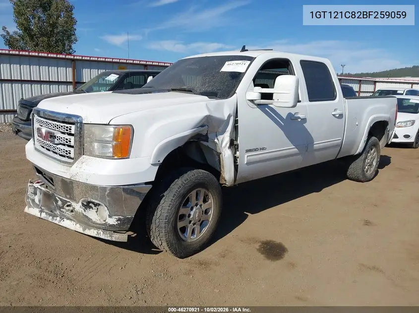 2011 GMC SIERRA VIN 1GT121C82BF259059 — фото 2