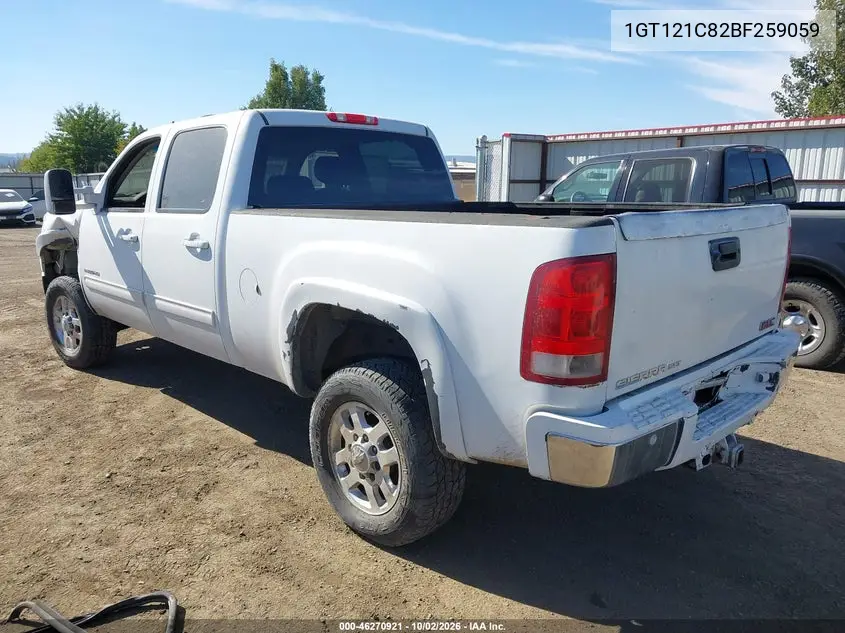 2011 GMC SIERRA VIN 1GT121C82BF259059 — фото 3