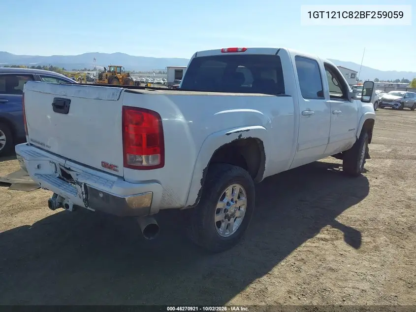 2011 GMC SIERRA VIN 1GT121C82BF259059 — фото 4