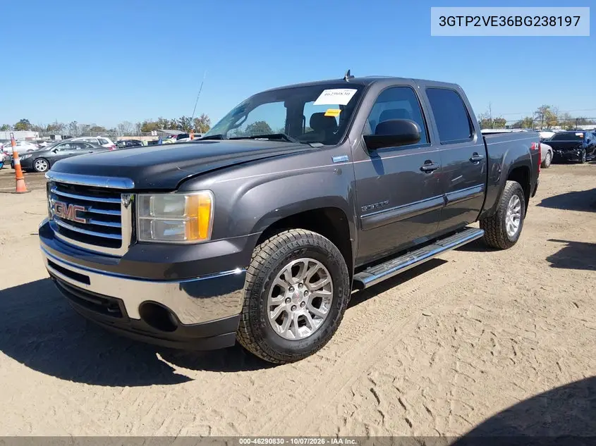 2011 GMC SIERRA VIN 3GTP2VE36BG238197 — фото 2